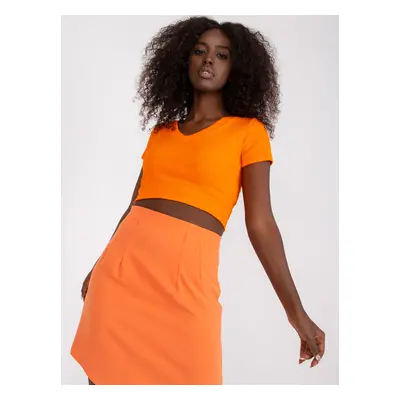 Oranžová elegantní mini sukně -WN-SD-2904.02-orange