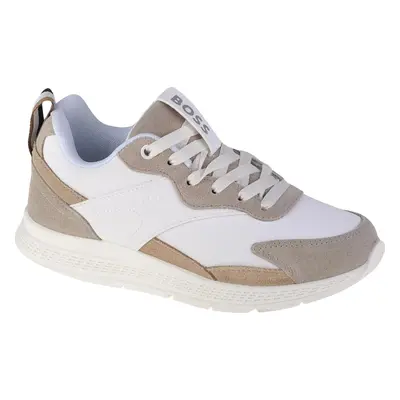 Bílo-béžové chlapecké tenisky BOSS Trainers J29289-10B