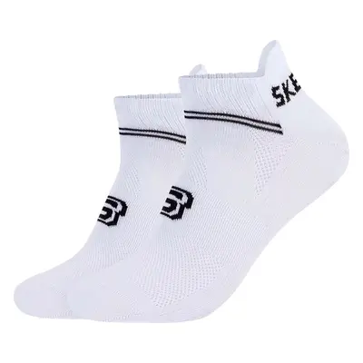 Bílé ponožky Skechers 2PPK Mesh Ventilation Bamboo Socks SK43093-1000