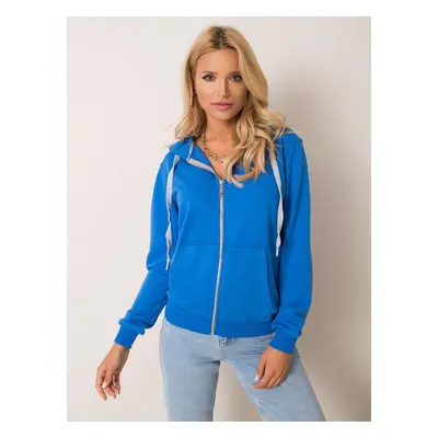 Modrá dámská mikina na zip RV-BL-5769.99P-dark blue