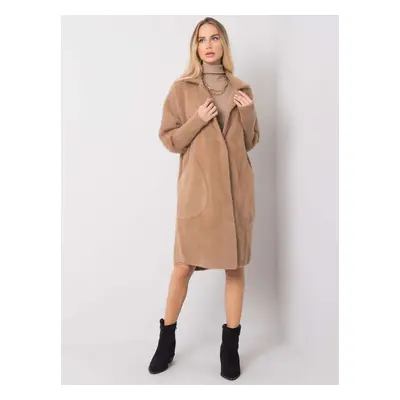 SVĚTLE HNĚDÝ KLASICKÝ TEDDY COAT EVELINE MBM-PL-1521.97P-BROWN