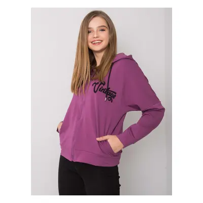 Fuchsiová mikina na zip -FA-BL-7239.23X-purple