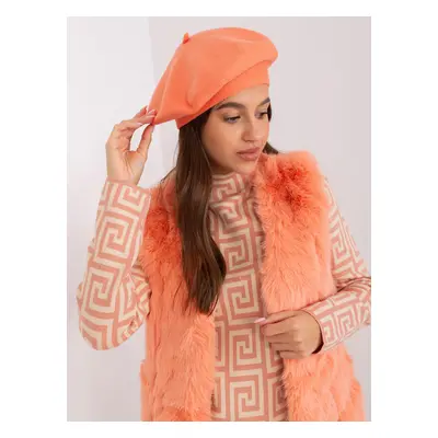 Oranžový stylový baret -AT-CZ-231305.85P-peach