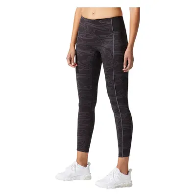 Černé vzorované dámské legíny Asics Piping GPX Tight 2032B782-001