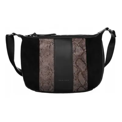 David Jones černá vzorovaná crossbody kabelka 6885-1