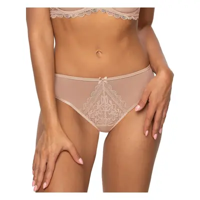 Béžová krajková tanga Mat Estelle Mat S-0198/4 Estelle S-XL