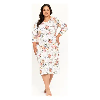 KVĚTOVAÁ NOČNÍ KOŠILE TARO LOUISA PLUS 3263 3/4 2XL-3XL Z25