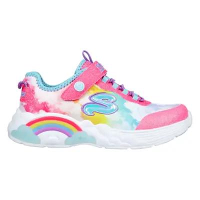 BAREVNÉ SVÍTÍCÍ DÍVČÍ TENISKY SKECHERS RAINBOW RACER 302300L-PKMT