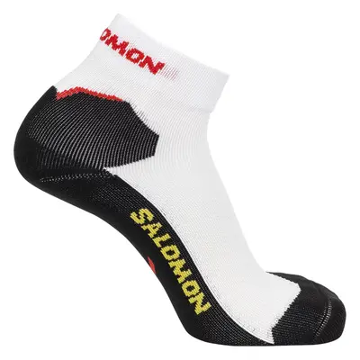 Bílo-černé sportovní ponožky Salomon Speedcross Ankle Socks C19730