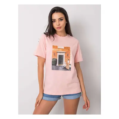 Růžové tričko Luxury PM-TS-SS21CA61.69-pink