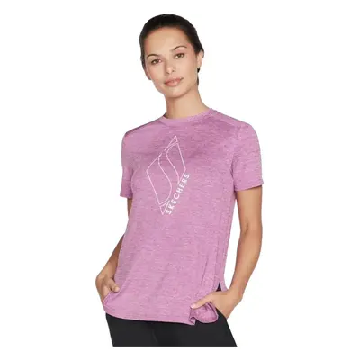 Růžové dámské tričko Skechers Diamond Blissful Tee W1TS327-PRHP