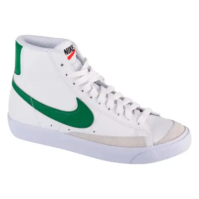 Bílé dámské kožené kotníkové tenisky Nike Blazer Mid 77 GS DA4086-115