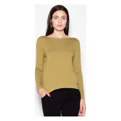 Halenka s hlubokým výstřihem na zádech VT010 Olive green