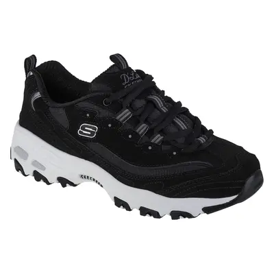 ČERNÉ SNEAKERSY NA PLATFORMĚ SKECHERS D'LITES - BIGGEST FAN 11930-BLK