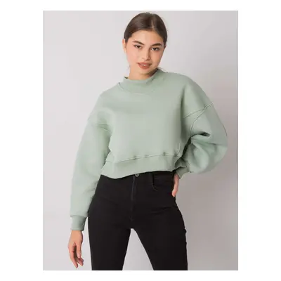 Mintová dámská crop mikina RV-BL-6992.69-mint