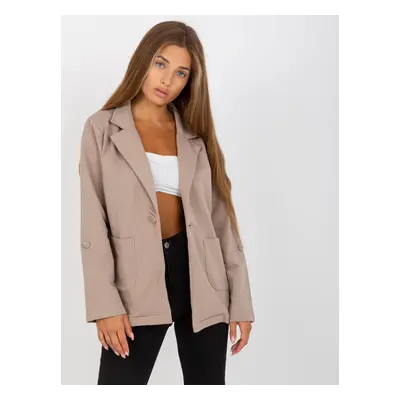 TMAVĚ BÉŽOVÉ LEŽÉRNÍ SAKO RV-MA-8071.19P-DARK BEIGE