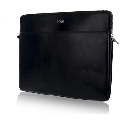 Černé kožené pouzdro pro notebook 15" SA24A 15CALI BLACK