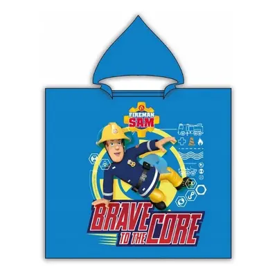 MODRÉ CHLAPECKÉ PLÁŽOVÉ PONČO FIREMAN SAM