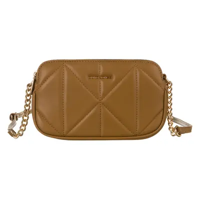 David Jones Hnědá elegantní prošívaná crossbody kabelka [DH] CM6792