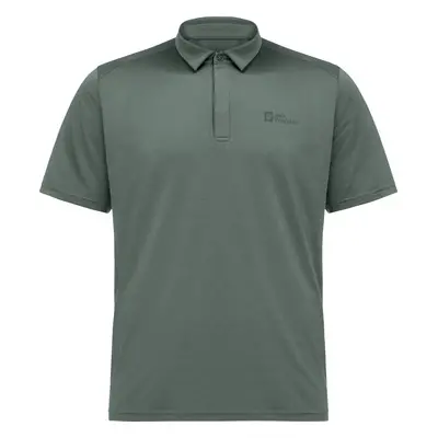 Khaki polokošile Jack Wolfskin Delfami Polo Shirt 1809801-4311