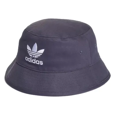 Šedý pánský klobouk adidas Adicolor Trefoil Bucket Hat HD9710