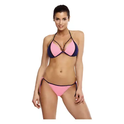 Růžovo-tmavě modré bikiny Lara Origami-Blueberry M-511 (6)