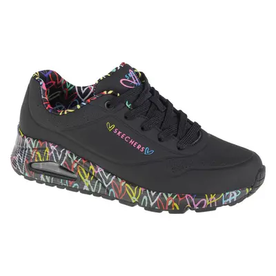 Černé dámské tenisky Skechers Uno - Loving Love 155506-BBK