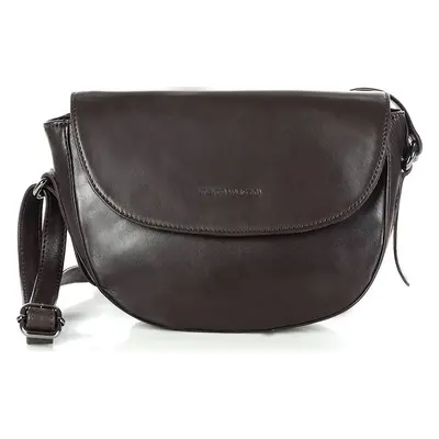 MARCO MAZZINI TMAVĚ HNĚDÁ CROSSBODY S KLOPOU (VS22B)