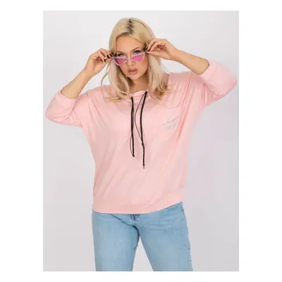 Růžová halenka s kapsou RV-BZ-7584.62-pink