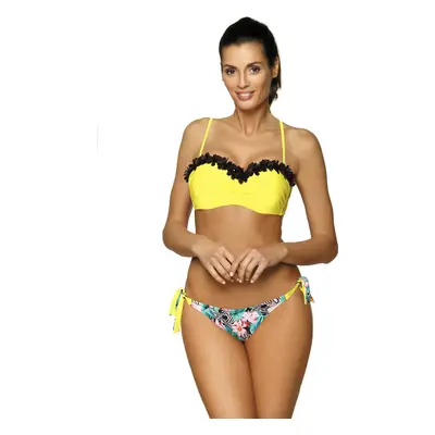 Žluté bikiny s květinovým spodkem Claudia Primula M-452 (5)