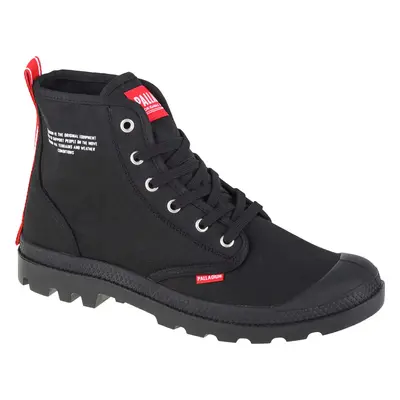 ČERNÉ KOTNÍKOVÉ PLÁTĚNÉ BOTY PALLADIUM PAMPA HI DARE 76258-008-M