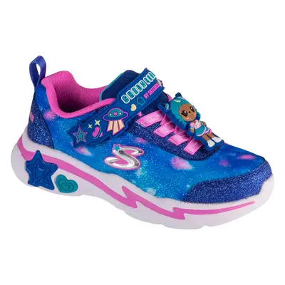 Modro-růžové dívčí tenisky Skechers Snuggle Sneaks - Skech Squad 302214L-NVMT