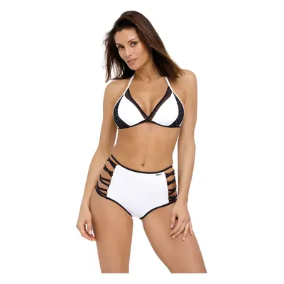 Bílo-černé stylové bikiny Verona Bianco M-551 (5)