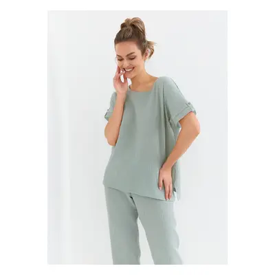 MINTOVÉ MUŠELÍNOVÉ PYŽAMO CANA MUSLIN 137 KR/R S-XL