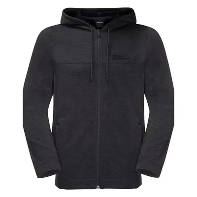 Černá pánská mikina Jack Wolfskin Waldsee Hooded Jkt 1710701-6000