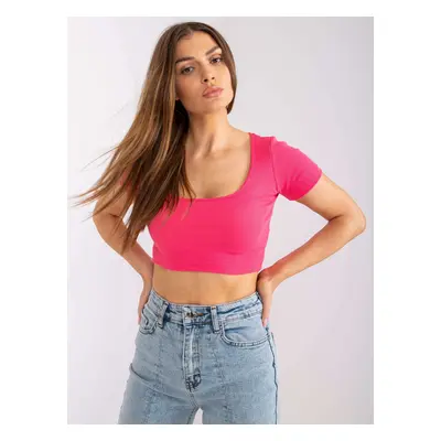 Růžový crop top Montreal RV-TS-7537.52-pink