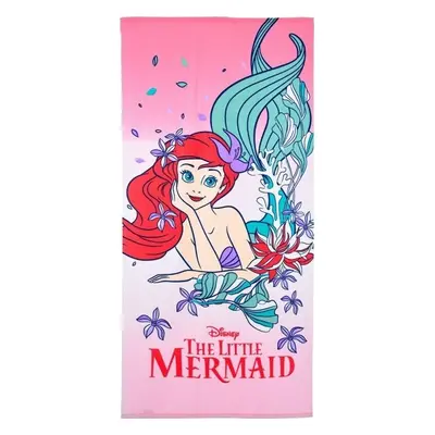 Růžová plážová osuška The Little Mermaid