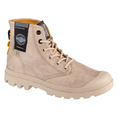 Unisex béžové kotníkové boty na platformě Palladium Pampa Surplus 74389-210-M