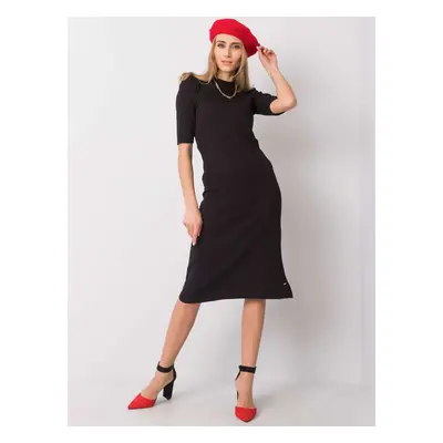 Černé elegantní midi šaty TW-SK-G-090.47 black