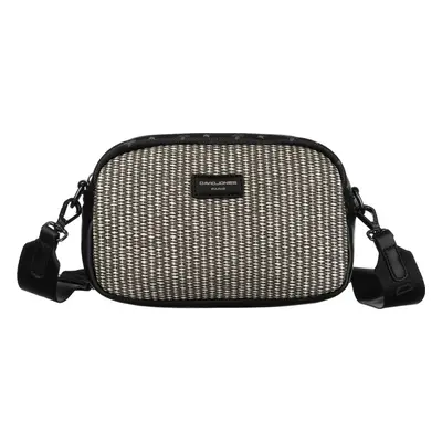 David Jones černá vzorovaná malá crossbody kabelka 6875-1