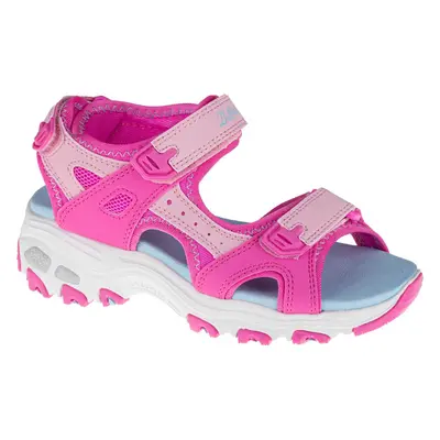 Růžové dívčí nazouváky Skechers D'Lites 664133L-HPMT