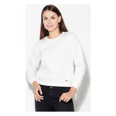 Basic smetanová hoodie mikina K282 Ecru