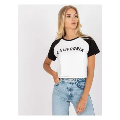 Bílý dámský crop top CALIFORNIA FA-TS-7708.44-white