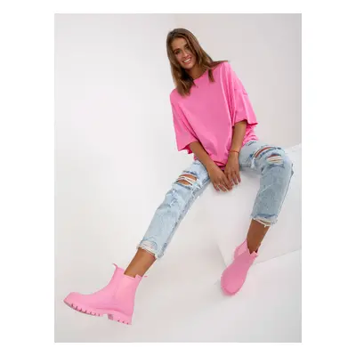 RŮŽOVÉ OVERSIZE TRIČKO EM-BZ-MC18547.40P-PINK