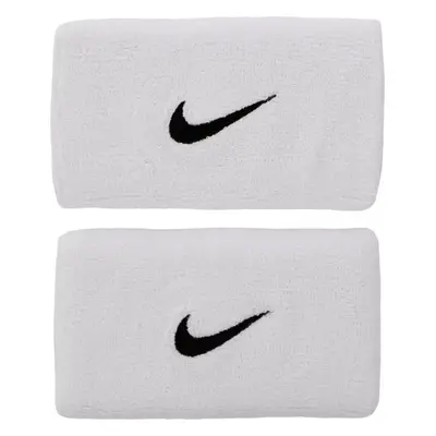 Bílé potítka Nike Swoosh Doublewide Wristbands NNN05-101