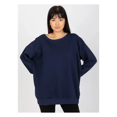 Tmavě modrá basic mikina VI-BL-094.03P-dark blue