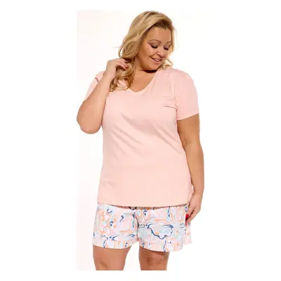 PUDROVÉ PYŽAMO CORNETTE LILY PLUS 054/274 LILY KR/R 3XL-5XL