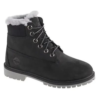 Černé chlapecké boty Timberland Premium 6 IN WP Shearling Boot Jr 0A41UX