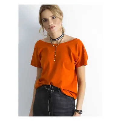 Dámské oranžové tričko RV-TS-4662.39P-dark orange