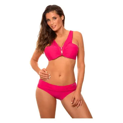 Tmavě růžové push-up bikiny Amina M-658 (16)